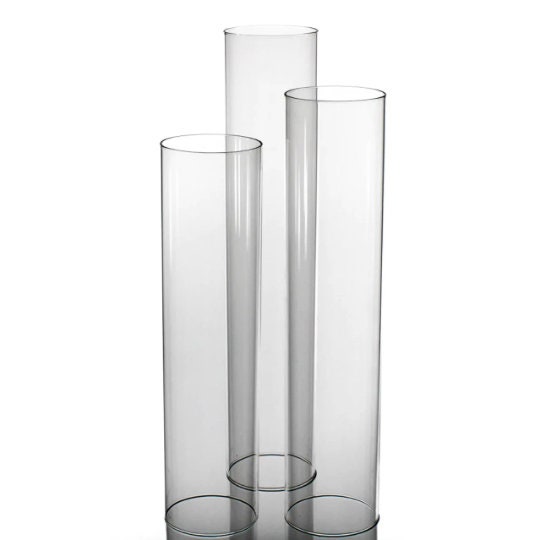 Glass Hurricane Tube Shades for Candlesticks /taper Candle Etsy