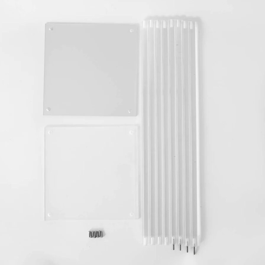 ACRYLIC CLEAR Tall Modern Wedding Centerpiece Stand / Square Flower Arrangement Holder / Event