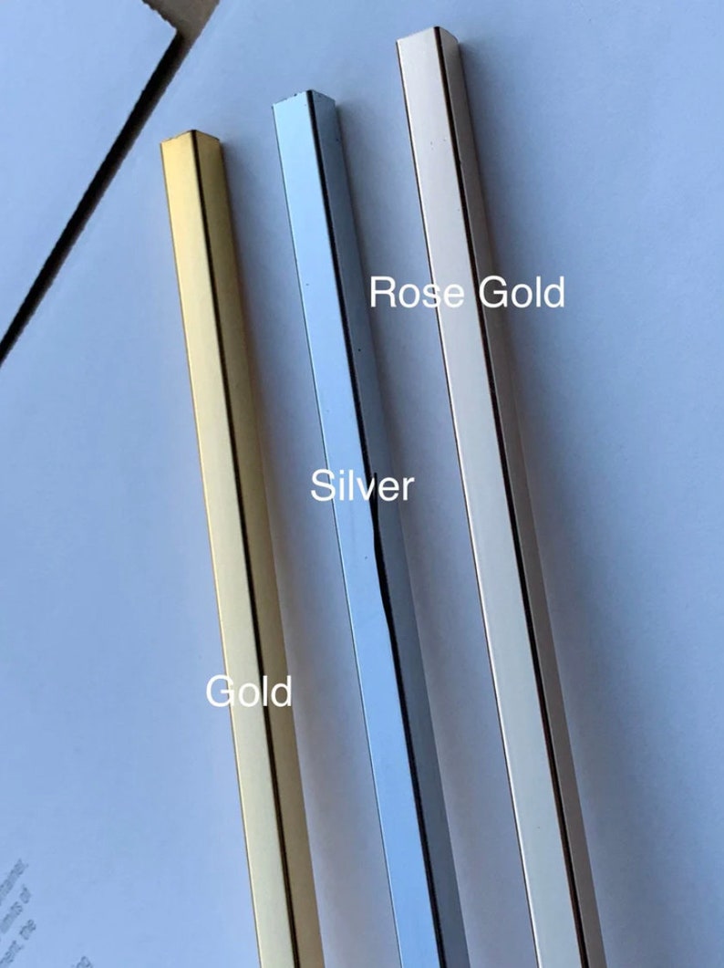 GOLD/SILVER Tall Modern Wedding Centerpiece Stand / Square Flower