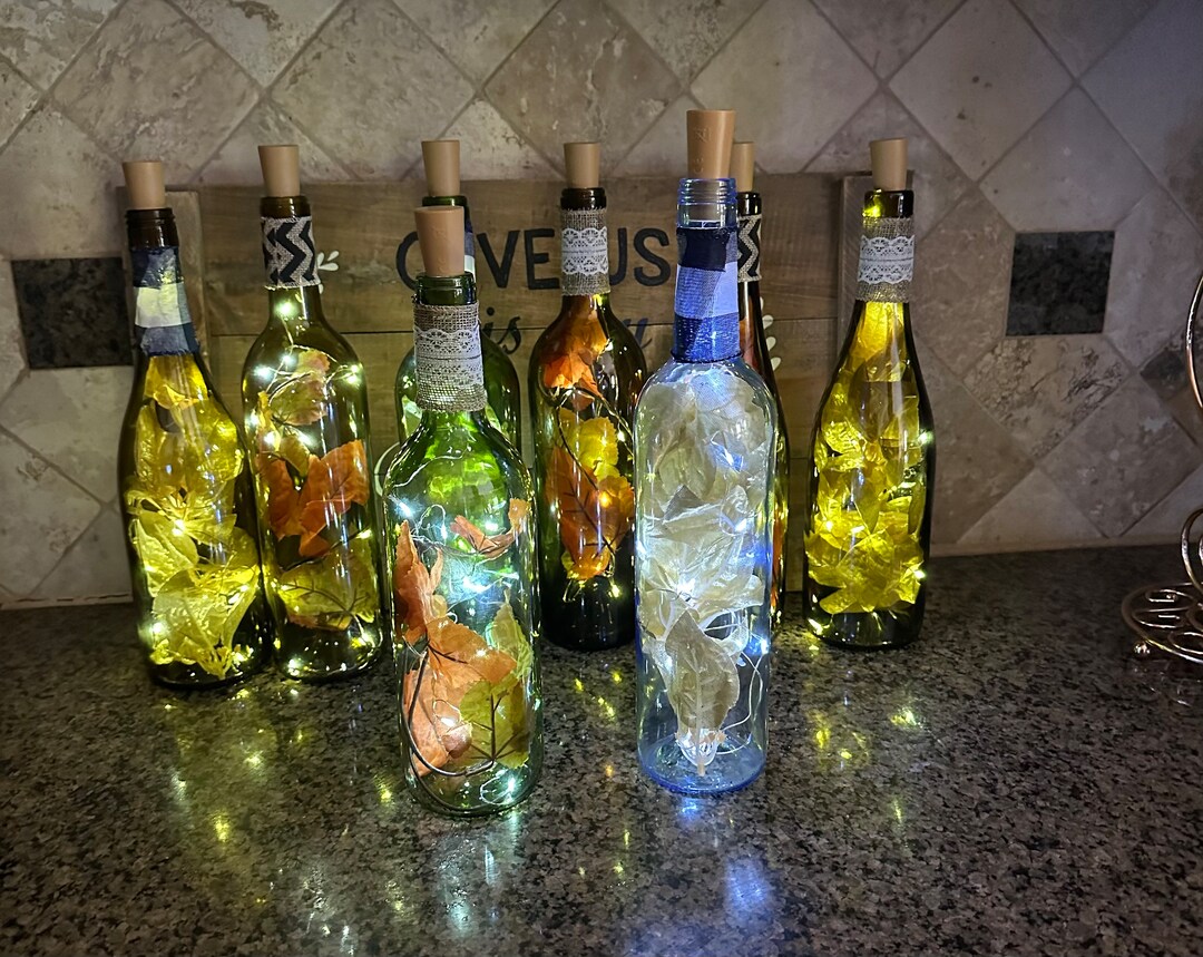 Fairy Light Wine Bottle Etsy