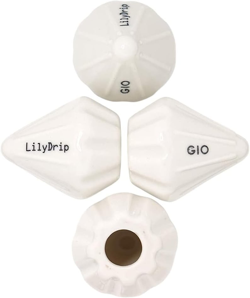 LilyDrip Keramik-Aufsatz für Filterkaffee, passend für Filterkaffeemaschinen mit Kegelfilter, Hario V60 und Origami-Brühsysteme Bild 3