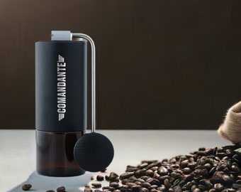L7c Premium Foldable Ergonomic Stainless Steel Hand Crank Upgrade for Comandante C40, C60 Manual Coffee Bean Grinder, Unique Kitchen Tool