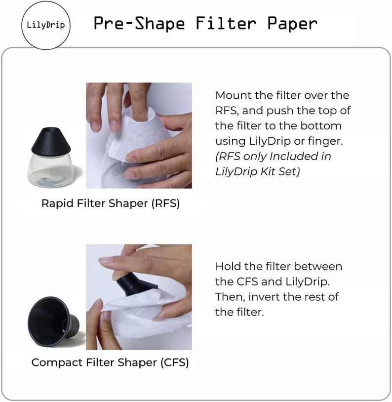 LilyDrip Keramik-Aufsatz für Filterkaffee, passend für Filterkaffeemaschinen mit Kegelfilter, Hario V60 und Origami-Brühsysteme Bild 6