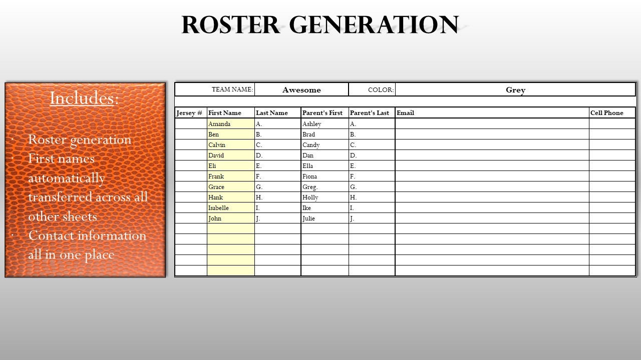 Basketball Rotation - Youth 5v5 - Etsy