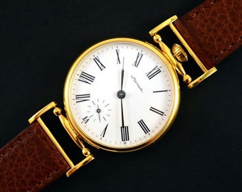 Reloj de pulsera grande de lujo hecho a medida EARED MATRIMONIO con reloj de bolsillo MOLNIJA Mecanismo Movimiento Reloj mecánico con servicio soviético vintage