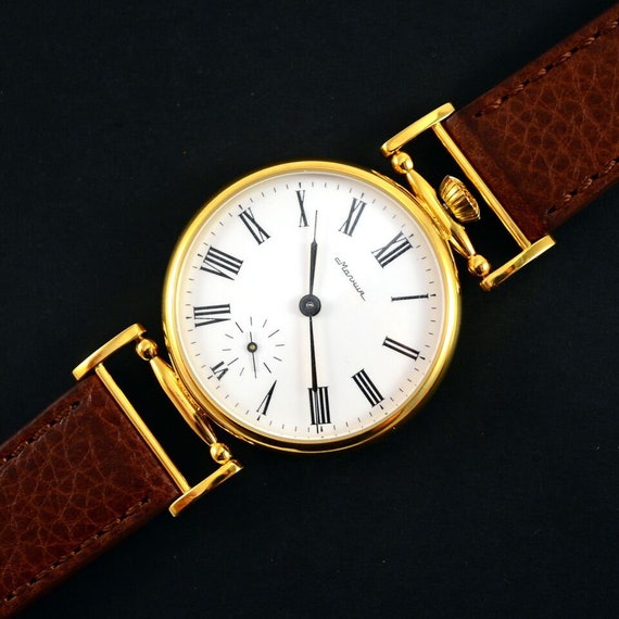 Large Luxury Custom Made EARED MARRIAGE Wristwatch