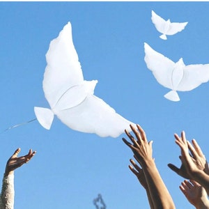 Dove Memorial Balloons for Release - Biodegradable Funeral Remembrance –  Custom Memorial