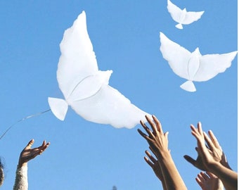Giant Biodegradable Dove Balloons – Balloon Release-Memorial/Wedding/Funeral