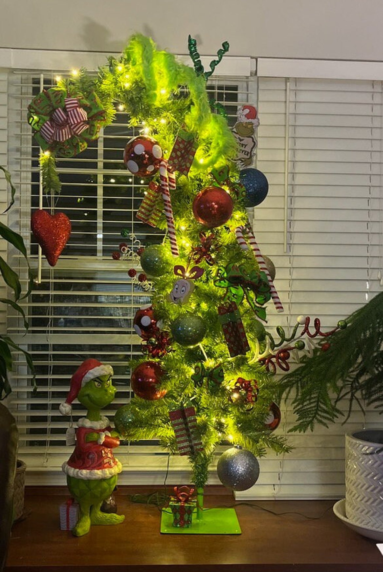 Grinch Themed Christmas Tree Etsy