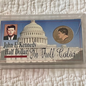 John F Kennedy Half Dollar In Full Color
