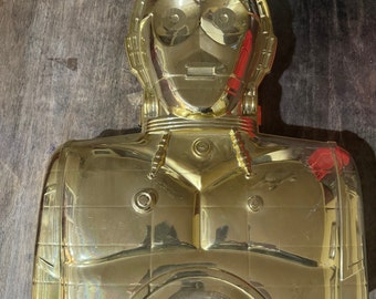 Vintage 1983 Star Wars C-3PO Carrying Case With 21 Kenner Figures