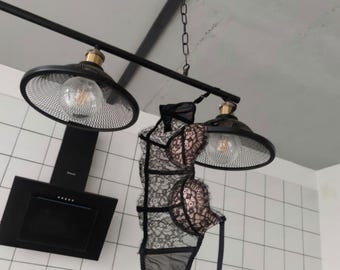 Black 2 pieces lingerie set,floral lace corset bra,matching thong,thin custom made foam cup,gift for her,honeymoon lingerie,elegant lingerie
