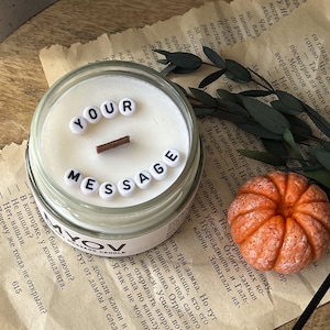 Custom Secret Message Candle, Hidden Message Candle, Personalized Message Candle, Christmas Gift Ideas, Highly Scented Candle Eco Wax 4,6oz