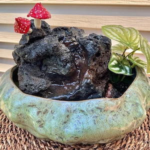 Small Lava Rock Waterfall Fountain