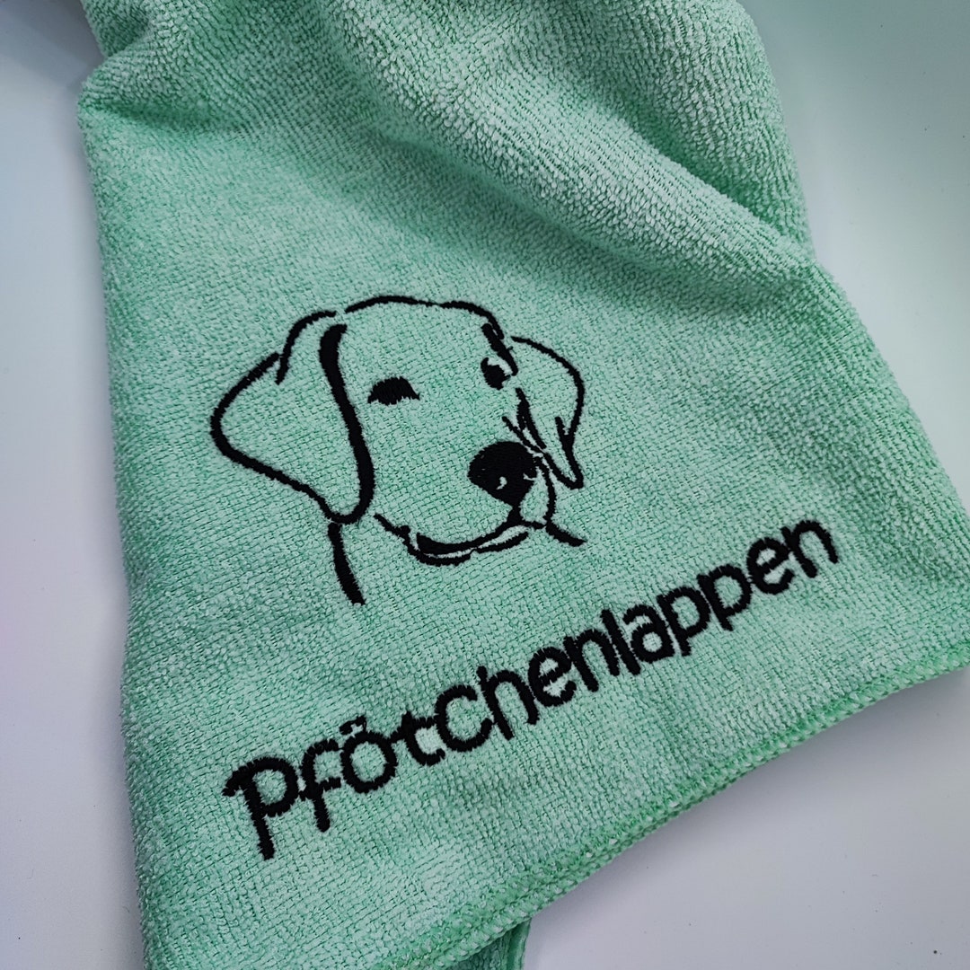 Microfiber Towel, Paw Cloth, Cloths, Personalized Cloths, Embroidered