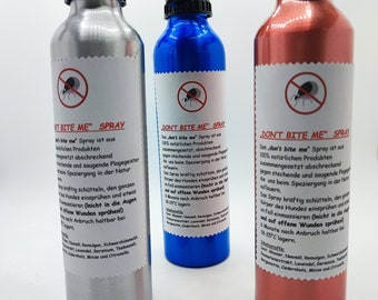 Anti Zecken Spray, natürliches Spray, ätherische Öle, 100% , Abwehr gegen Zecken, Zeckenmittel, Insektenspray, Pferdespray,