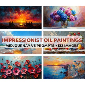 Impressionist Oil Paintings With Midjourney Prompt. Professional Midjourney Guide for High-Quality Oil Paintings. +132 images