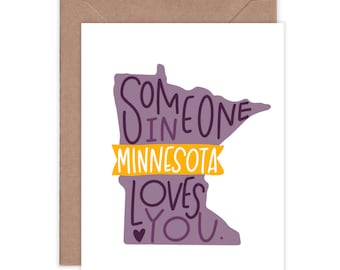 Love From MN Greeting Card