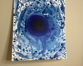 Diep violet Vortex schilderij