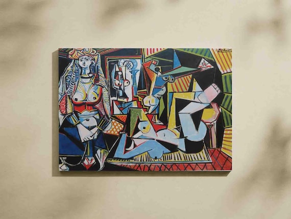 Picasso Algerian Women Canvas Painting, Les Femmes D'alger Wall