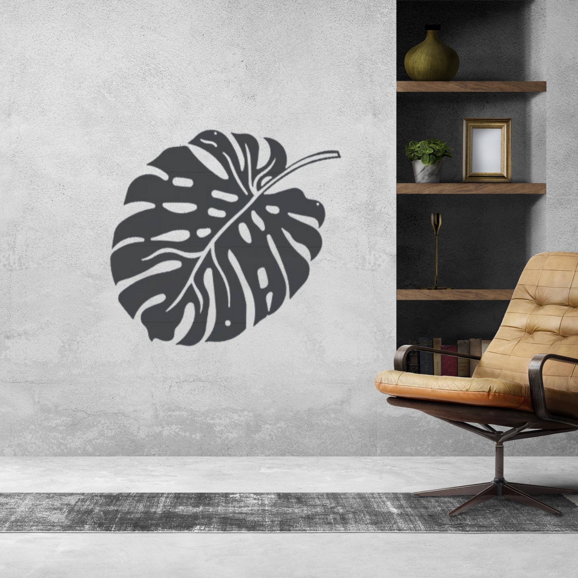 Tropical Monstera Leaf Metal Wall Art: Modern Jungle Decor - Etsy