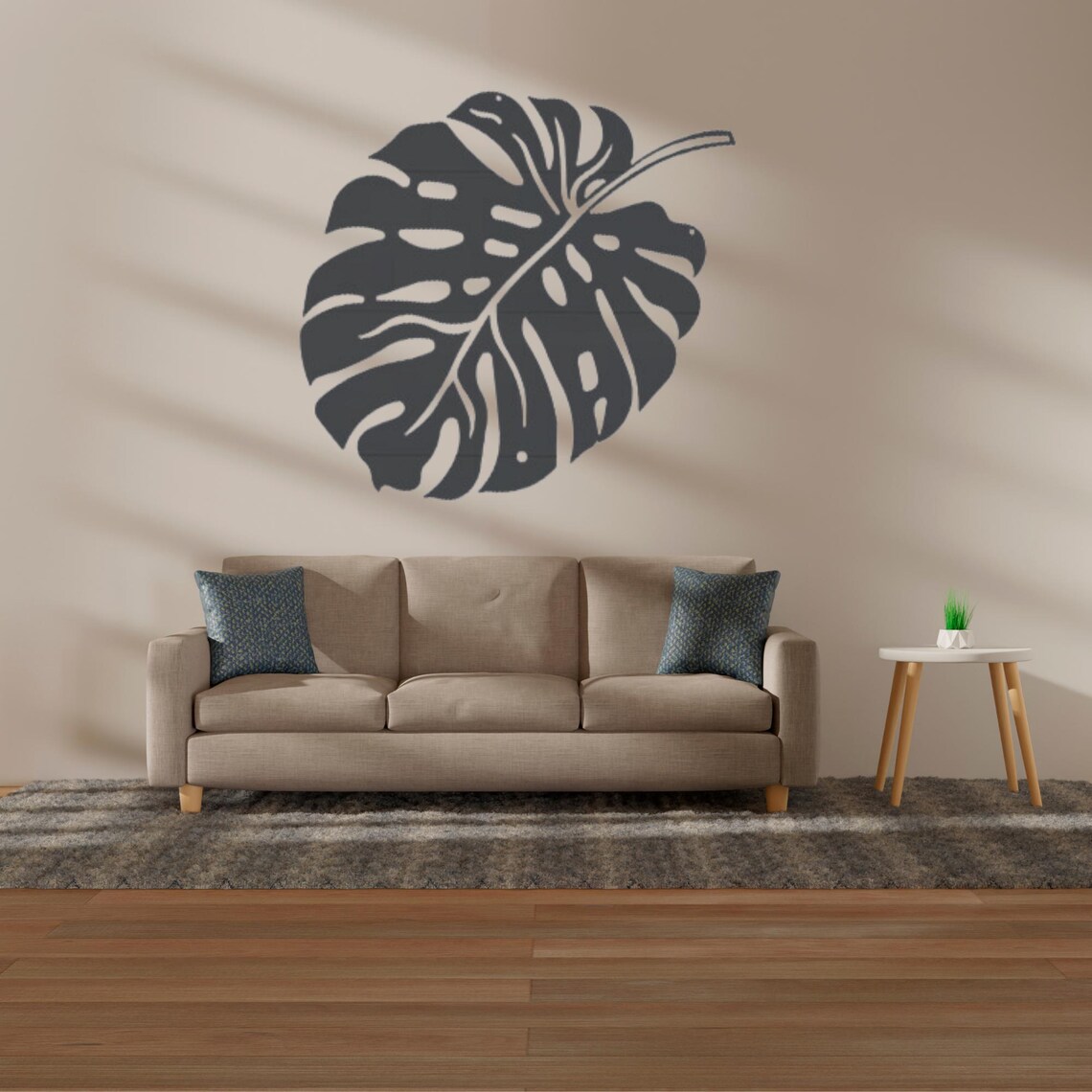 Tropical Monstera Leaf Metal Wall Art: Modern Jungle Decor - Etsy