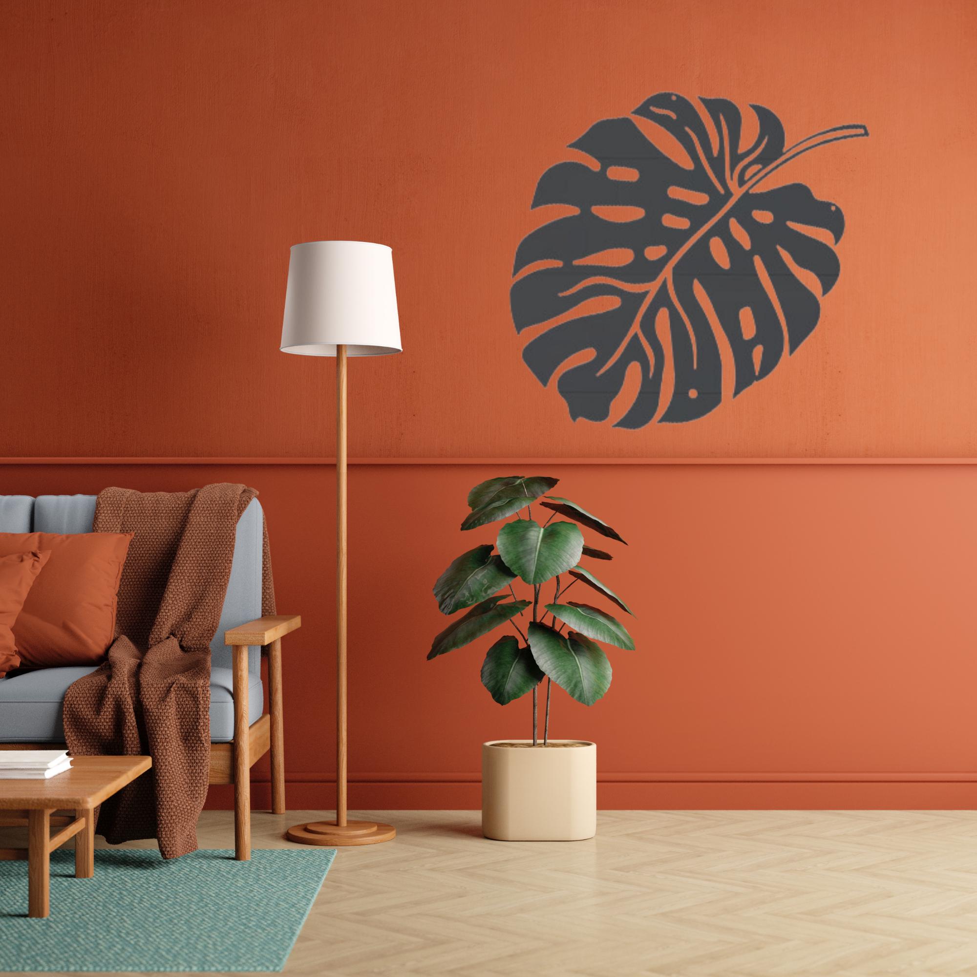 Tropical Monstera Leaf Metal Wall Art: Modern Jungle Decor - Etsy