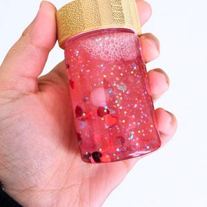 Mini Stim Toy Hearts Sensory Shaker | Calm Bottle, Desk Toy, Glitter Bottle, Calm Jar, Glitter Jar, stim toy, fidget, adhd, neurodivergent