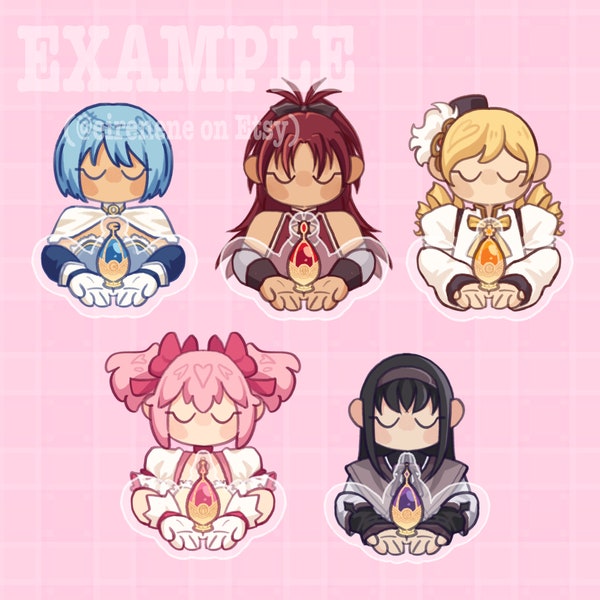 Magical Girls [PMMM] Multilayer Wooden Pin