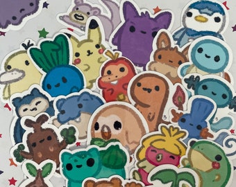 Doodlemon Stickers | Video Game Stickers, Cute, Sticker, poke, sticker pack