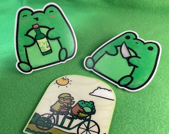 Acrylic Froggy Drink Coasters