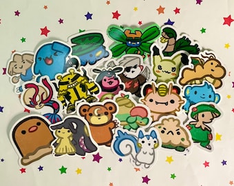 Doodlemon Stickers Vol.3 | Video Game Stickers, Cute, Sticker, poke, sticker pack