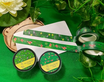 Froggy Washi Tape (Knife and Mushroom Forest)