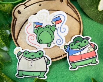 Filipino Frogs Vinyl stickers (Pride, Barong, Swagapino)