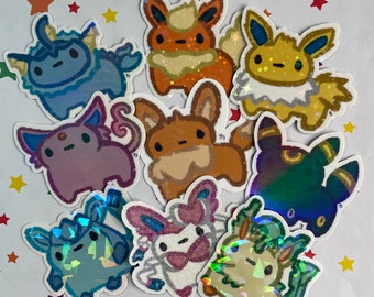 Pegatinas de Doodlemon Vol. EV / Pegatinas de videojuegos, lindas, pegatinas, pinchazos, paquete de pegatinas