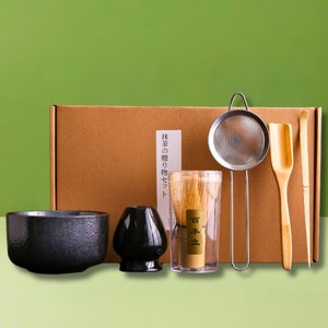 3/8pcs Japanese Matcha Tea Set, Matcha Whisk, Traditional Scoop, Matcha  Bowl & Caddy, Ceramic Whisk Holder, Handmade Matcha Ceremony Kit