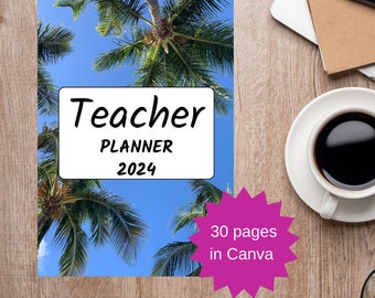 Digital teacher planner | Lesson planner | 2024 | academic planner | School planner | Teacher | Homeschool planner | Calendar | College iPad