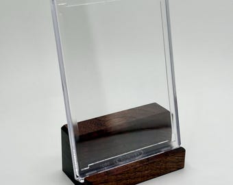 Walnut Trading Card Display for Graded/ Magnetic Case