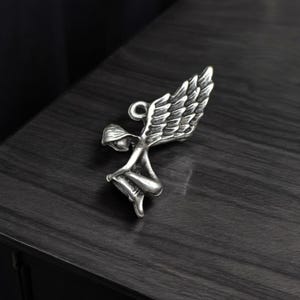 Angel Necklace - Silver-Plated Angel Pendant - Guardian Angel Charm - Spiritual Protection Jewelry - Symbol of Hope and Peace