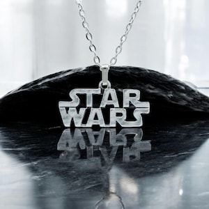 Star Wars Necklace, Silver Plated Star Wars Pendant, Unique Jewelry for Men and Women, Perfect Gift for Star Wars Fans