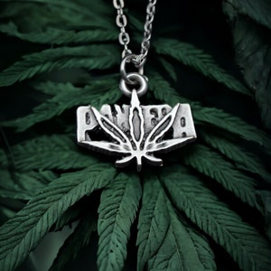 Pantera Necklace, Silver-Plated Charm for Fans of Heavy Metal Legends, Unisex Pendant for Pantera Enthusiasts