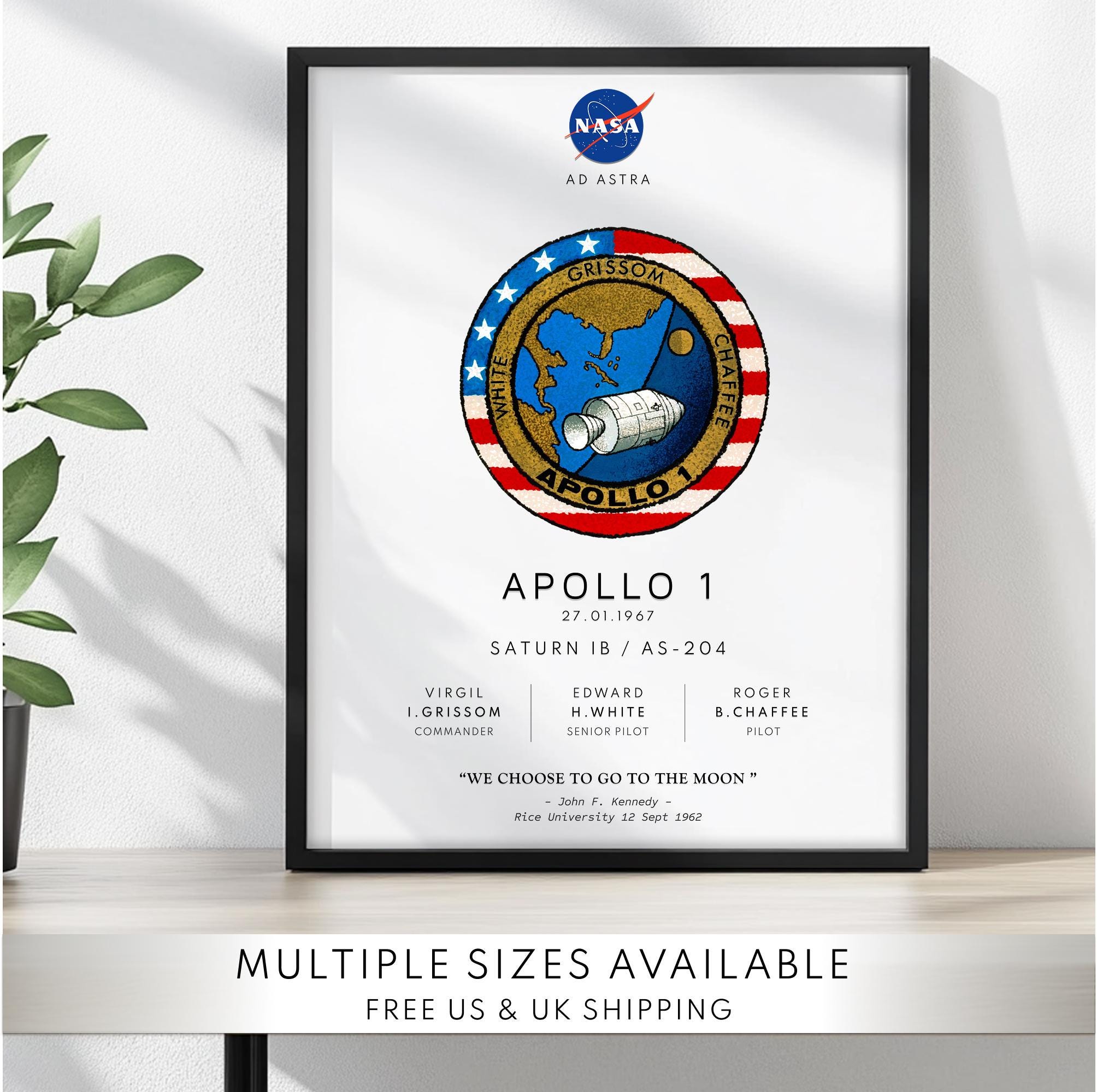 Apollo Program Posters Apollo Mission Logos Posters NASA Celebrating Apollo 1 17 Flown To