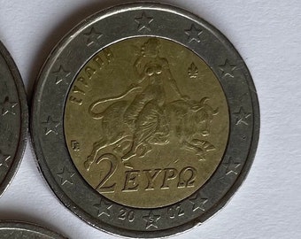 2 euros Grèce 2002 avec un S