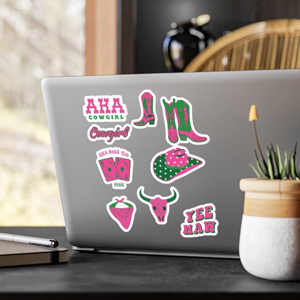 Alpha Kappa Alpha Sorority Inspired Western Stickers Cowgirls Rodeo Theme