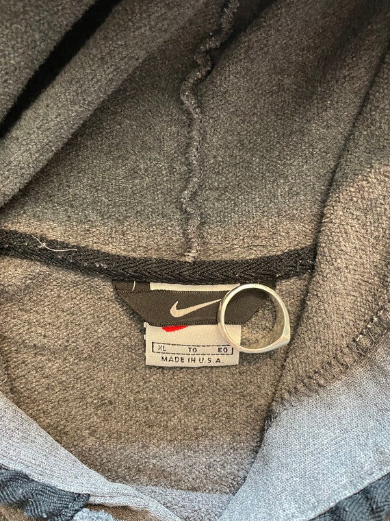 Vintage 90s Nike Center Check Hoodie Sweatshirt - image 4