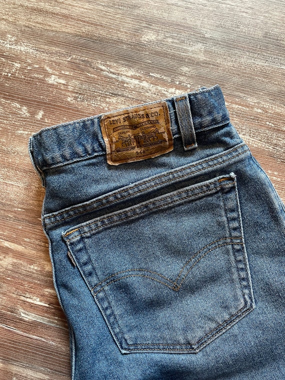 Size 29x31.5 Vintage Levi's 551ZXX Faded Blue Jeans Relaxed