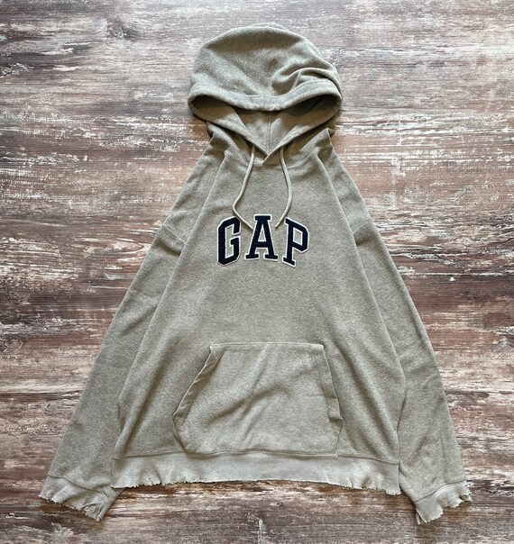 Vintage Y2K Gap Fleece Hoodie Sweatshirt