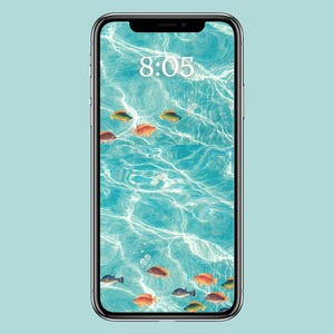 Ocean iPhone lock screen | Ocean phone wallpaper | Minimal iPhone wallpaper | Cute phone background | Summer phone home screen