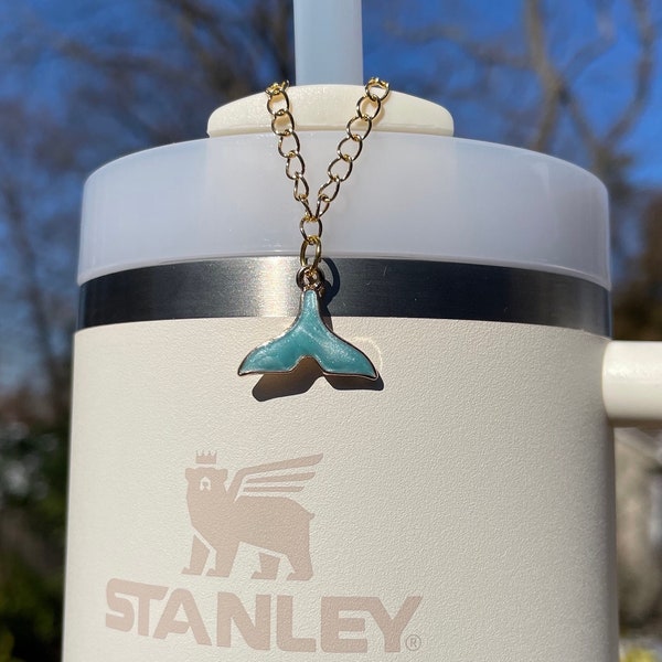 Whale's Tail Summer Beach Charm | Stanley Charm Water Bottle Charm Yeti Bottles Owala Accessory Ocean Lover Beach Lover Nautical Beach Bag