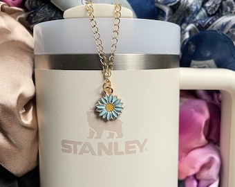 Sunflower Cup Charm | Cute Sunflower Accessory for Stanley Cup, Unique Personalized Flower Charm for Stanley Cup, Cup Accessory Charms Teens